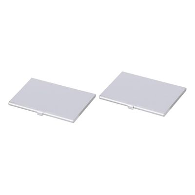 FONDOTIN 2 Pcs Aluminum Cell Phone Belt Holder Compact Sim Card Storage Box for Home Shop