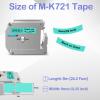 NineLeaf 40 Pack Compatible for Brother P-Touch M Tape M-K721 M-K721S MK721 M721 9mm 0.35'' Black on Green Label Tape for PT-70BBVP PT-70BMH PT-70HK PT-70HOL PT-70HOT Label Maker view 2