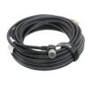 Alvin's Cables Hirose 12 Pin Female HR10A-10P-12S Right Angle to Open End Shielded I/O Shielded Cable for Sony CCD| Basler Gige| AVT GIGE Industrial Camera 10M| 32.8ft view 1