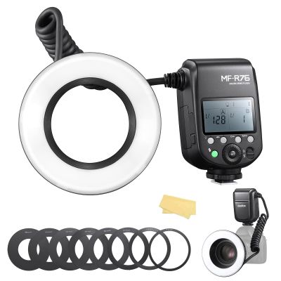 Godox MF R76 Macro Ring Flash 76Ws 660 Full-Power Flashes Dual-Flash Tubes