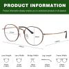 YEIN Blue Light Blocking Glasses, Phone TV Computer Gaming Glasses, Anti Eyestrain, Full Frame Glasses With Titanium For Women MenRose Coffee+1.75Magnification view 3