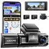 AZDOME M550 Max 4K 3 Channel Dash Cam with AZDOME 256GB TF Card view 1