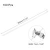 MECCANIXITY Cable Zip Ties 1/4 Inch, 100 Pcs 12 Inch Metal Tooth Self-locking Wire Ties for Cord Management Indoor Outdoor, Tensile Strength 100 lbs, White view 2