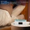 Aqua Speaker - Waves Record Player - Stylish Bluetooth Speaker with Night Light & Time Display - Small 3-in-1 Multifunctional Stereo Speaker (White) view 3