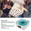 Aqua Speaker - Waves Record Player - Stylish Bluetooth Speaker with Night Light & Time Display - Small 3-in-1 Multifunctional Stereo Speaker (White) view 4