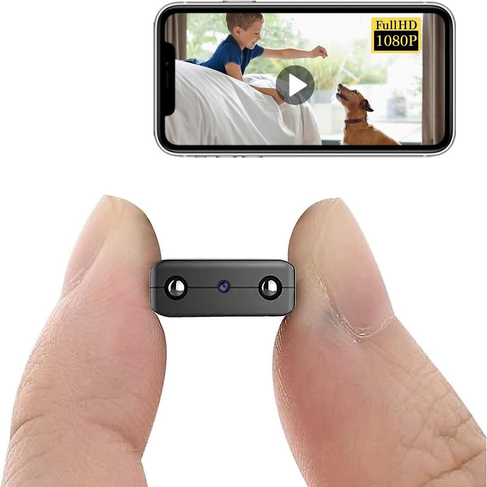 Smallest Wireless WiFi Camera,HD1080P Remote Security Camera,Portable Surveillance with Video Recording Live Feed Night Vision,AI Human Motion Detection,Remote Viewing for Camera with V380PRO APP