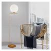 HMLSYZX s,Modern Metal Ledor Light,d Light with Frosted Glass Globe,Reading s for ng Room Bedroom Hotel/White view 1