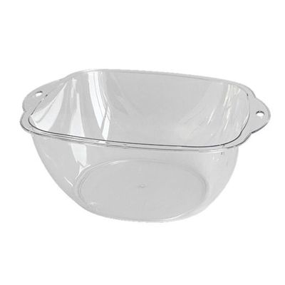 Thickened PET Large Capacity Multifunctional Portable washbasin Transparent washbasin, Suitable for Home Kitchen and Bathroom (M)