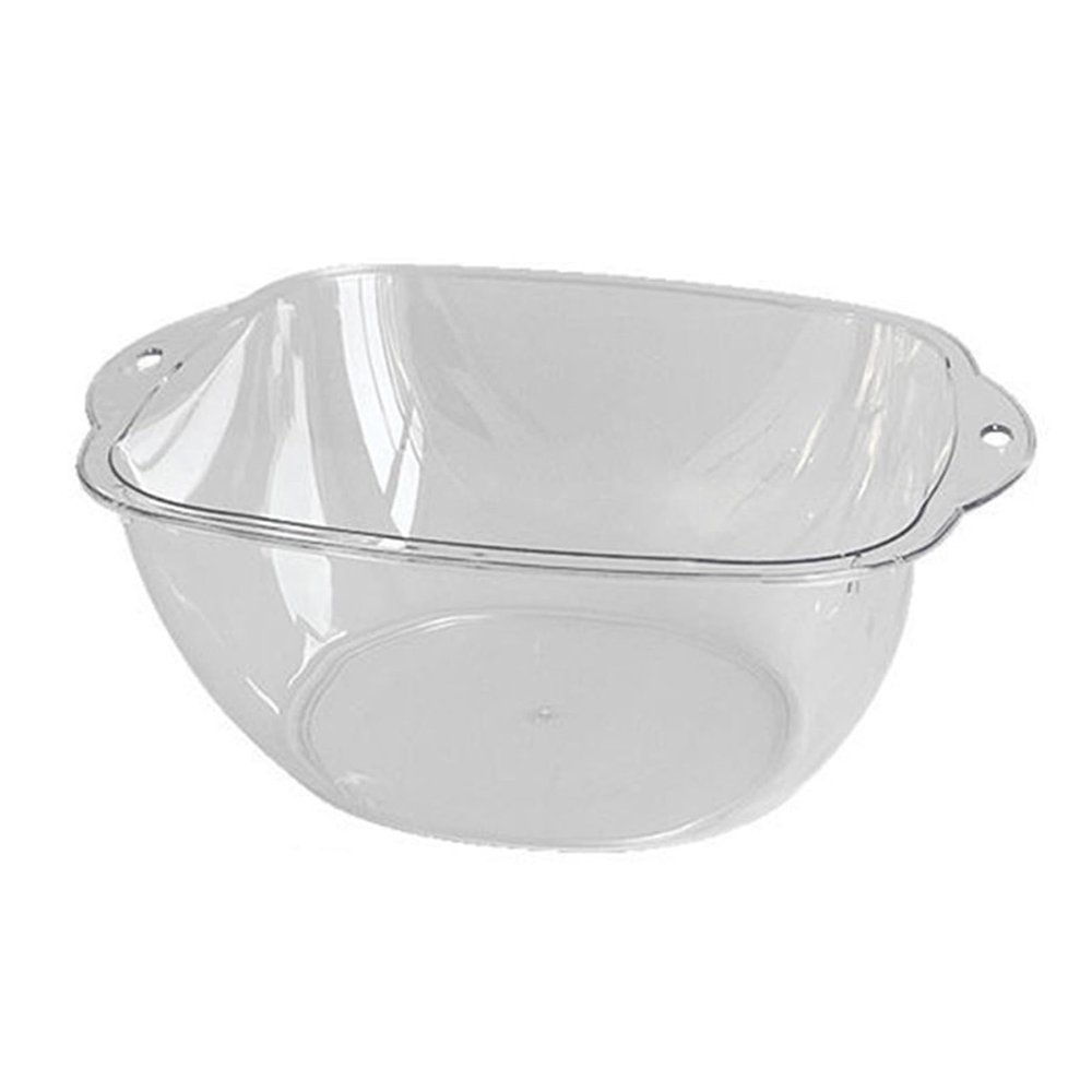 Thickened PET Large Capacity Multifunctional Portable washbasin Transparent washbasin, Suitable for Home Kitchen and Bathroom (M)