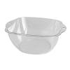 Thickened PET Large Capacity Multifunctional Portable washbasin Transparent washbasin, Suitable for Home Kitchen and Bathroom (M) view 1
