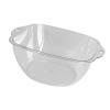Thickened PET Large Capacity Multifunctional Portable washbasin Transparent washbasin, Suitable for Home Kitchen and Bathroom (M) view 2