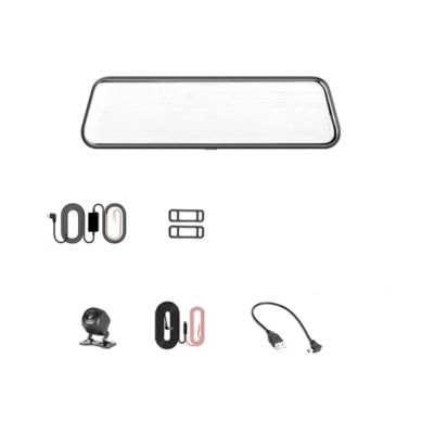 24H Surveillance Dash Cam 10'' Car DVR Rear Camera 1440P Drive Video Recorder Registrator Auto Rearview Dual Dashcam Black Box (Color : Front Cam Only), laiyong1987 (Dual Lens 24H Only)