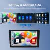 9 Inch Single Din Car Stereo Wireless Carplay Android Auto, 1 Din Touch Screen Car Radio FM AM Audio Receiver with Bluetooth EQ SWC Mirror Link, Backup Camera Mic view 3