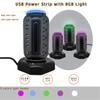 BOLTGY Flat Plug Total Fast Charging Station, Protector with 15 AC Outlets and 6 USB Ports (2 Fast Charge), Tower Surge Protector Power Strip, 6.5FT Extension Cord for Home Office Dorm Room. view 3