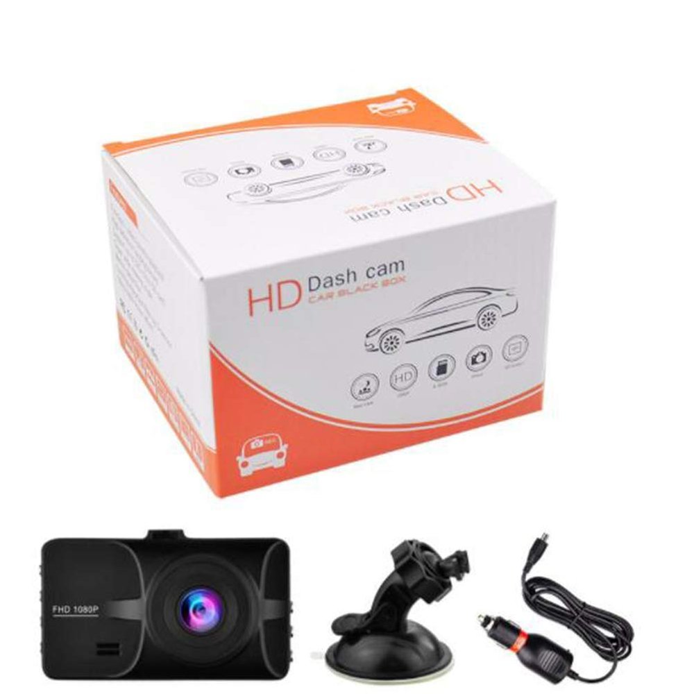 in Car Dash Cam 1080P Fhd Camera Metal Dvr Digital Driving Video Recorder for Cars 3" LCD Screen 170 Deg Wide Angle 6G Lens with Wdr Loop Recording G-Sensor Parking Monitor and Motion Detection