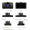 in Car Dash Cam 1080P Fhd Camera Metal Dvr Digital Driving Video Recorder for Cars 3" LCD Screen 170 Deg Wide Angle 6G Lens with Wdr Loop Recording G-Sensor Parking Monitor and Motion Detection view 2