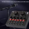 V8 Audio USB External Sound Card Headset Microphone Webcast Personal Entertainment Streamer Live Broadcast for PC Phone Computer view 2