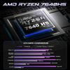 BOSGAME P3 MIX Mini PC, Mini Desktop Computer with AMD Ryzen 5 7640HS (up to 5.0 GHz), 16GB DDR5, 512GB PCIe SSD, 4K Triple Display, USB 4.0, Dual 2.5G LAN & Wi-Fi 6E & BT5.2, for Home, Office, Gaming view 3