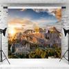 12x8ft Greek Backdrop Athens Cityscape Sunset Ancient Greece Parthenon Temple Ruin Building Photography Background Greek Party Decorations Mythology Birthday Party Photo Studio Props view 3