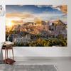 12x8ft Greek Backdrop Athens Cityscape Sunset Ancient Greece Parthenon Temple Ruin Building Photography Background Greek Party Decorations Mythology Birthday Party Photo Studio Props view 4