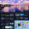 4GB+64GB, QLED, Customize Desktop Car Stereo Radio Upgrade for Dodge RAM 1500 2500 3500 for 2009 2010 2011 2012,Android Stereo Replacement,Build in Wireless carplay Wired Android Auto,Free Camera view 3