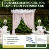 10x10FT Backdrop Stand, Adjustable Background Stand Support Kit w/Steel Base, Heavy Duty Background Support System Telescopic Background for Birthday Party Wedding Events Decoration view 4