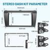 NuIth Double DIN Radio Dash Kits for 2004-2009 Mazda 3, Double Din Radio Mount Housing Bracket Installation Trim Bezel Kit Installation Aftermarket Stereo view 3