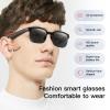 Smart Glasses Smart Sunglasses for Men Women Glasses with Bluetooth Audio Music Control Call Answer Open Ear Sound with Built-in Mic/Speakers HD Voice Assistant Compatible with iOS Android Phones view 3