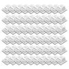 Rooyar 60Pcs Outdoor Cable Clips with Adhesive Tapes Holder Wire Holder for LED String Light Decor, White view 1