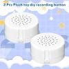 Handepo 2 Pcs 20 Seconds White Voice Recorder Toy Recording Device Record Messages for Plush Toy Doll Stuffed Bear Toy Pillow view 2