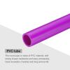 MECCANIXITY PVC Rigid Tube Round Pipe Tubing Hardware Tubing 16mm ID 20mm OD 330mm/13" Purple High Impact for Water Pipe Crafts view 4