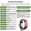 DirectNine Basics T5577 Chip RFID Smart Ring Ceramic Epoxy Resin Ring Rewritable Clone 125kHz Access Control Lock Key Cards (Grain, US#9) view 2