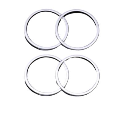 VNFEJEJR Car Door Trim Fit for BMW X1 F48 2016-2022 Speaker Cover 4pcs Interior Front Rear Trim Frame Decor Replacement Accessories Door Audio Speaker Cover(Glossy Silver)