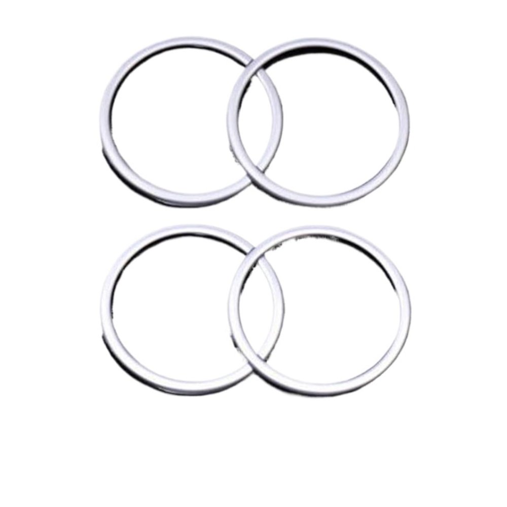 VNFEJEJR Car Door Trim Fit for BMW X1 F48 2016-2022 Speaker Cover 4pcs Interior Front Rear Trim Frame Decor Replacement Accessories Door Audio Speaker Cover(Glossy Silver)