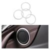 VNFEJEJR Car Door Trim Fit for BMW X1 F48 2016-2022 Speaker Cover 4pcs Interior Front Rear Trim Frame Decor Replacement Accessories Door Audio Speaker Cover(Glossy Silver) view 2