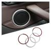 VNFEJEJR Car Door Trim Fit for BMW X1 F48 2016-2022 Speaker Cover 4pcs Interior Front Rear Trim Frame Decor Replacement Accessories Door Audio Speaker Cover(Glossy Silver) view 3