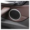 VNFEJEJR Car Door Trim Fit for BMW X1 F48 2016-2022 Speaker Cover 4pcs Interior Front Rear Trim Frame Decor Replacement Accessories Door Audio Speaker Cover(Glossy Silver) view 4