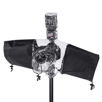 Pissente Camera Protector Rain Cover Foldable Flashlight Cover for DSLR Flashlight Transparent