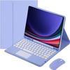 Aidashine Keyboard Case for Samsung Galaxy Tab S9 Ultra 14.6 inch- Multi-Touch Trackpad, Detachable Wireless Keyboard Folio Tablet Case,Purple view 1