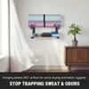 RoakyRoasy 2-Tier Steel Yoga Mat Wall Mount, Adjustable Width, Holds 4 Mats view 2