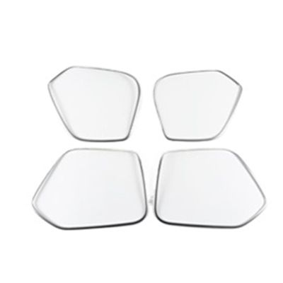 VNFEJEJR Stainless Steel Car Door Audio Speaker Frame Decoration Cover Trim Fit for Audi Q3 2012-2016 Styling Interior Accessories Door Audio Speaker Cover(Silver)