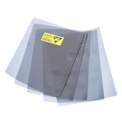 MECCANIXITY Anti Static Bags Shielding Bag 50pcs 4.7x6inch(12x15cm) Open Top with Labels for Hard Drive HDD SSD