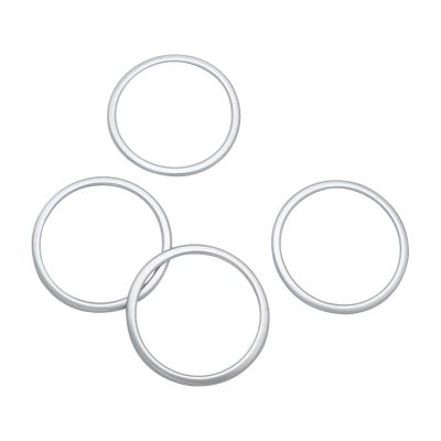 VNFEJEJR Car Door Trim Fit for BMW X1 F48 2016-2022 Speaker Cover 4pcs Interior Front Rear Trim Frame Decor Replacement Accessories Door Audio Speaker Cover(Matte Silver)