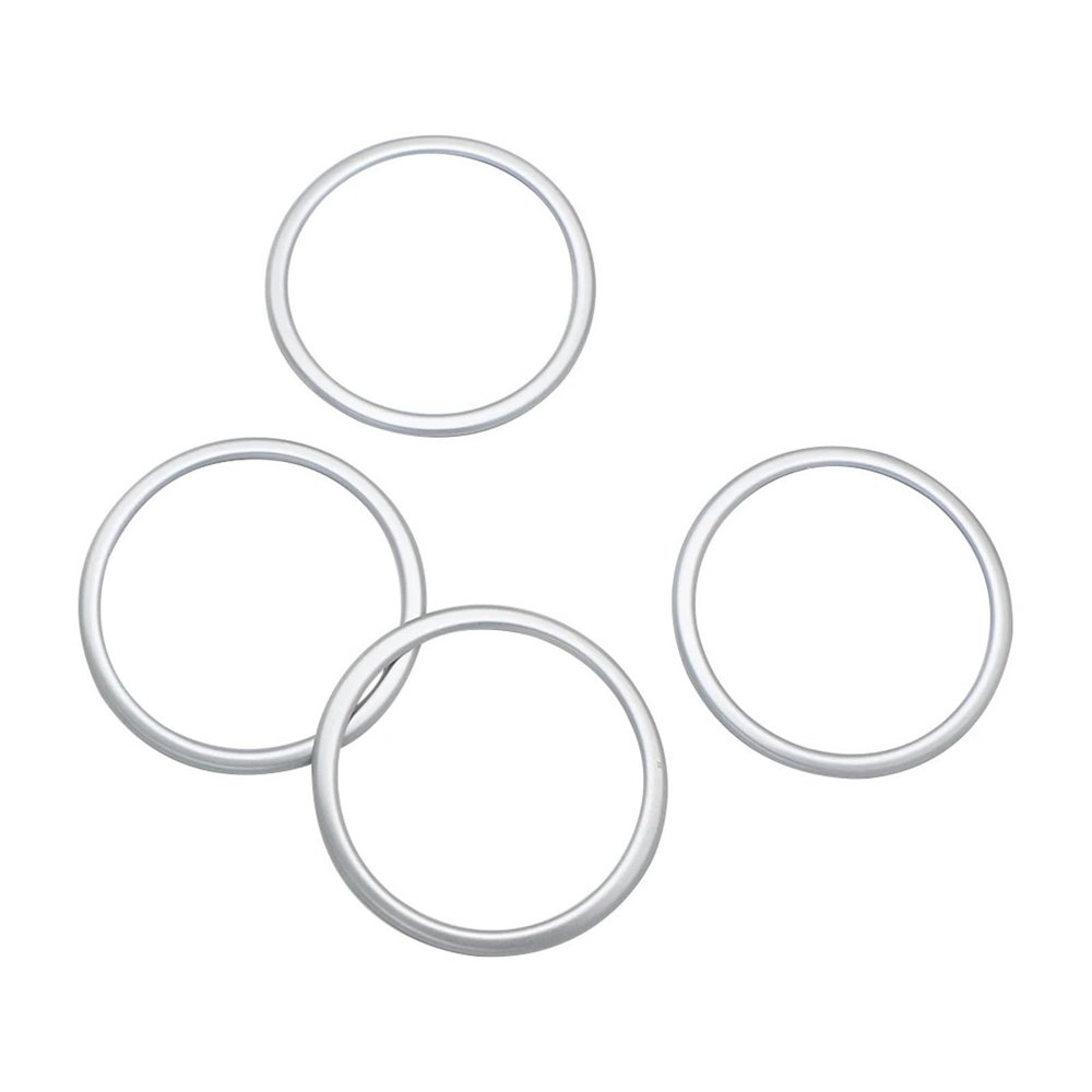VNFEJEJR Car Door Trim Fit for BMW X1 F48 2016-2022 Speaker Cover 4pcs Interior Front Rear Trim Frame Decor Replacement Accessories Door Audio Speaker Cover(Matte Silver)