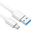 Asobilor Charge Cable Cord Compatible with SteelSeries Arctis 7(2019 Edition), Arctis 7P, Arctis 9 Arctis 9X, Arctis 3, Arctis 1, Arctis Pro Gaming Headsets (White-5ft) view 1