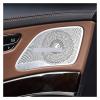 VNFEJEJR Fit for Benz S Class W222 2014-2020 Car Accessories Door Loudspeaker Window Triangle Tweeter Audio Speaker Cover Trim Frame Door Audio Speaker Cover(B) view 3