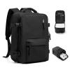 VGCUB Travel Backpack for Women Men for Spirit Airlines Personal Item Bag 18x14x8 Inches Laptop College Waterproof Carry on Flight Approved Work Backpack Mochila de Viaje,Black view 1