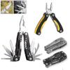 LIUZHANGYU 2Pcs,14-In-1 Multitool with Safety Locking, Professional Stainless Steel Multitool Pliers Pocket Knife, Bottle Opener, Screwdriver with Nylon Sheath (Multi-purpose pliers(Silvery&Yellow)) view 2