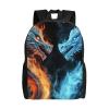 JHLMN Backpack Ice and Fire Dragons Travel Casual Laptop Backpack Waterproof Hiking Daypack for Men Women view 1