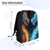 JHLMN Backpack Ice and Fire Dragons Travel Casual Laptop Backpack Waterproof Hiking Daypack for Men Women view 2